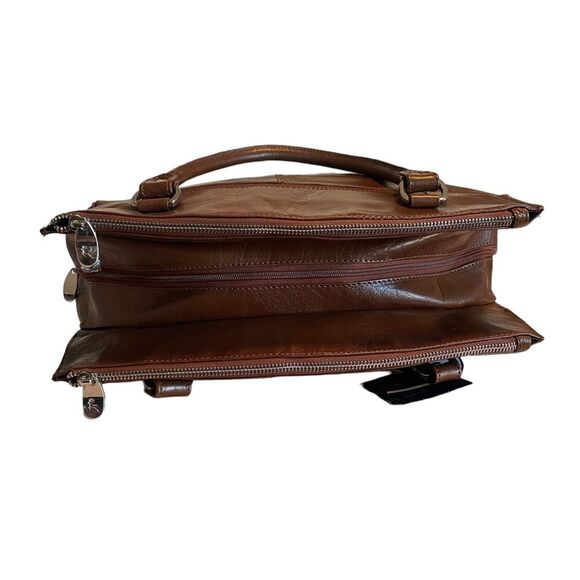 NWT Ashwood Leather, Genuine Leather A4 Large‎ Brown Workbag - Picture 3 of 7